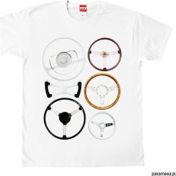 Koszulka KIEROWNICE tshirt. Szare koszulki męskie Pakamera, m, bez wzorów, eleganckie, bez kołnierzyka. Za 77,00 zł.