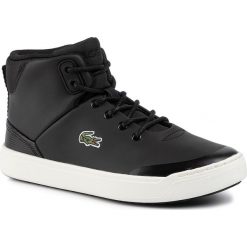 Sneakersy LACOSTE - Explorateur Classic 319 1 Cuj 7-38CUJ0006454 Blk/Off Wht. Niebieskie półbuty damskie Lacoste, bez wzorów, ze skóry ekologicznej, bez obcasa, bez zapięcia. W wyprzedaży za 249,00 zł.