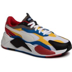 Sneakersy PUMA - Rs--X³ Puzzle 372357 04 Puma W/SpectraYellow/Puma B. Półbuty damskie Puma, na co dzień, bez wzorów, ze skóry ekologicznej, bez obcasa, na płaskiej podeszwie, bez zapięcia. Za 369,99 zł.