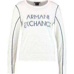 Swetry klasyczne damskie: Armani Exchange Sweter white