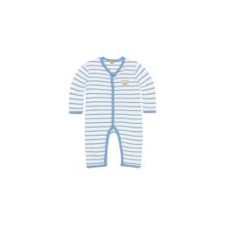 Steiff Boys Śpioszki milky blue - niebieski - Gr.62. Niebieskie śpiochy niemowlęce Steiff, bez wzorów, z bawełny. Za 95,00 zł.