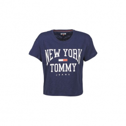 T-shirty z krótkim rękawem Tommy Jeans TJW BOXY NEW YORK TEE. Niebieskie t-shirty damskie Tommy Jeans, l, z jeansu. Za 199,00 zł.
