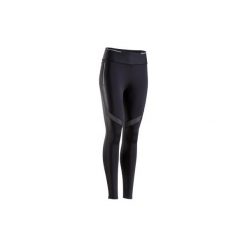 Legginsy do biegania KIPRUN SUPPORT damskie. Czarne legginsy sportowe damskie KIPRUN, s, z elastanu, do biegania. Za 99,99 zł.