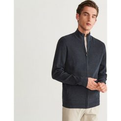 Sweter zapinany na zamek - Granatowy. Niebieskie swetry rozpinane męskie marki Reserved, l. Za 99,99 zł.