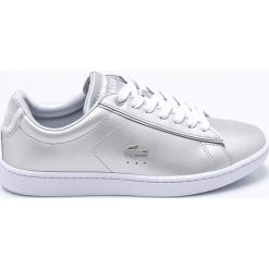 Lacoste - Tenisówki. Szare tenisówki damskie marki Lacoste, ze skóry. W wyprzedaży za 369,90 zł.