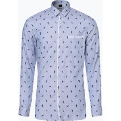 BOSS Casual - Koszula męska – Magneton, niebieski. Niebieskie koszule męskie na spinki marki BOSS Casual, m, z haftami. Za 299,95 zł.