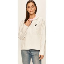 Nike Sportswear - Kurtka. Białe kurtki damskie Nike Sportswear, s, bez wzorów, z poliesteru, krótkie, z kapturem. Za 329,90 zł.