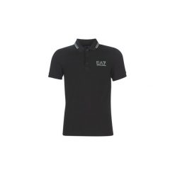 Koszulki polo z krótkim rękawem Emporio Armani EA7 TRAIN EVOLUTION. Czarne koszulki męskie Emporio Armani EA7, s, bez wzorów, z krótkim rękawem. Za 307,30 zł.