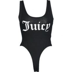 Topy damskie: Juicy Couture GRAPHIC SCOOP NECK Top pitch black