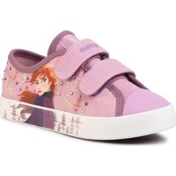Trampki GEOX - J Ciak G,H J0204H 00010 C8005 S Pink. Różowe trampki dziewczęce Geox, bez wzorów, ze skóry, na rzepy. W wyprzedaży za 219,00 zł.