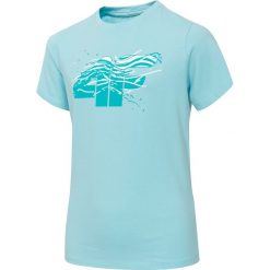T-shirt chłopięcy (122-164) JTSM221 - jasny niebieski. Niebieskie t-shirty chłopięce z elastanu. W wyprzedaży za 29,99 zł.