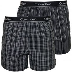 Calvin Klein Bokserki Męskie Podwójne Opakowanie M Czarne. Czarne bokserki męskie Calvin Klein, bez wzorów, z bawełny. Za 169,00 zł.