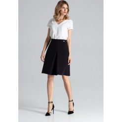 Spódnica rozkloszowana elegancka czarna - m. Czarne spódniczki damskie e-margeritka.pl, na co dzień, m, bez wzorów, z poliesteru, eleganckie, krótkie, midi, rozkloszowane. Za 159,99 zł.