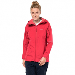 Kurtka funkcyjna "Sierra Pass" w kolorze czerwonym. Czerwone kurtki damskie Jack Wolfskin, xs, z materiału. W wyprzedaży za 469,95 zł.