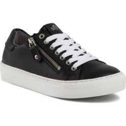Sneakersy S.OLIVER - 5-23617-33 Black 001. Czarne półbuty damskie S.Oliver, na co dzień, bez wzorów, ze skóry, bez obcasa, na płaskiej podeszwie, bez zapięcia. W wyprzedaży za 249,00 zł.