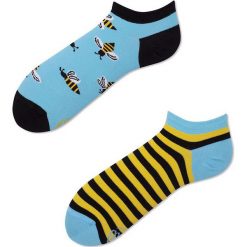 Many Mornings - Skarpety Bee Bee Low. Niebieskie skarpetki męskie marki Many Mornings, z elastanu. Za 14,90 zł.