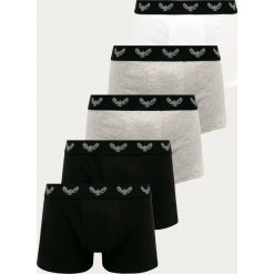 Brave Soul - Bokserki (5-pack). Czarne bokserki męskie Brave Soul, s, z nadrukiem, z elastanu. Za 99,90 zł.