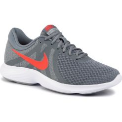Buty NIKE - Revolution 4 Eu AJ3490 013 Cool Grey/Habanero Red. Szare buty sportowe męskie Nike, z tworzywa sztucznego, bez zapięcia, do biegania, nike revolution. W wyprzedaży za 169,00 zł.