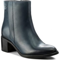 Botki EVA MINGE - Tecla 2E 17GR1372264EF 107. Niebieskie botki damskie na obcasie marki Eva Minge, z polaru. W wyprzedaży za 299,00 zł.