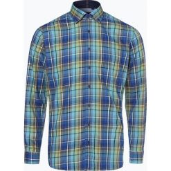 OLYMP Casual modern fit - Koszula męska łatwa w prasowaniu, niebieski. Niebieskie koszule męskie na spinki OLYMP Casual modern fit, m, z bawełny, z dekoltem karo. Za 249,95 zł.