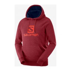 Salomon Bluza Czerwony. Czerwone bluzy męskie Salomon, l, z haftami, z bawełny, bez kołnierzyka, bez rękawów, bez kaptura. Za 292,95 zł.