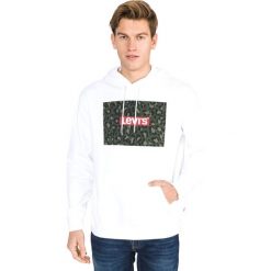 Levi's Bluza Biały. Białe bluzy damskie Levi's®, s, z nadrukiem, z bawełny, bez kołnierzyka, bez rękawów, bez kaptura. Za 309,95 zł.