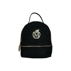 MANZANA MINI PLECAK/LISTONOSZKA WYGODNY STYL. Czarne plecaki damskie marki Manzana, w paski, ze skóry. Za 89,00 zł.