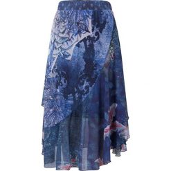Desigual Spódnica Fal Nala Navy 19SWFK08 5000 (rozmiar S). Niebieskie spódniczki damskie Desigual, s, bez wzorów. W wyprzedaży za 180,00 zł.