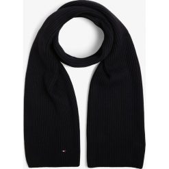 Tommy Hilfiger - Szalik męski z dodatkiem kaszmiru, niebieski. Niebieskie szaliki męskie TOMMY HILFIGER, bez wzorów, z kaszmiru. Za 269,95 zł.