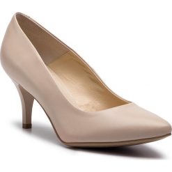 Półbuty WOJAS - 4408-55 Beż. Brązowe półbuty damskie marki Wojas, bez wzorów, ze skóry, eleganckie, bez obcasa, na obcasie, bez zapięcia. Za 329,00 zł.