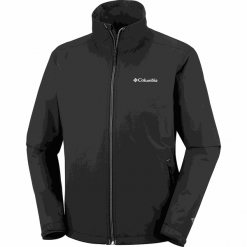 Kurtka funkcyjna "Bradley Peak" w kolorze czarnym. Czarne kurtki męskie Columbia, m, bez wzorów, z materiału, bez kaptura. W wyprzedaży za 219,95 zł.