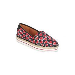 Espadryle Love Moschino JA10103G15. Czarne espadryle damskie Love Moschino, bez wzorów, bez obcasa. W wyprzedaży za 342,30 zł.
