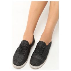Trampki damskie slip on: Czarne Tenisówki Lavine