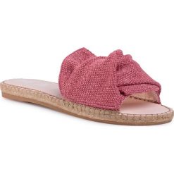 Espadryle MANEBI - Sandals With Knot C 0.7 J0 Rose. Różowe espadryle damskie Manebi, z aplikacjami, ze skóry ekologicznej, bez obcasa. Za 519,00 zł.