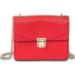 Torba z paskiem - łańcuszkiem bonprix czerwony. Czerwone torebki klasyczne damskie bonprix, bez wzorów, eleganckie, bez dodatków. Za 89,99 zł.
