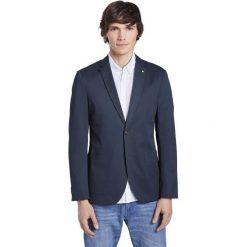 Tom Tailor Blezer Niebieski. Niebieskie płaszcze męskie Tom Tailor, bez wzorów, z elastanu, bez kaptura. Za 469,95 zł.