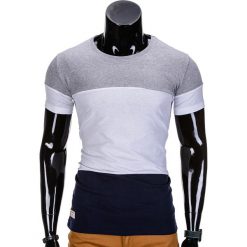 T-SHIRT MĘSKI BEZ NADRUKU S836 - SZARY. Szare t-shirty męskie z nadrukiem Inny, m. Za 29,00 zł.