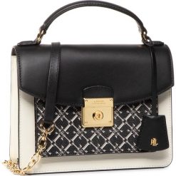 Torebka LAUREN RALPH LAUREN - Beckett 23 Stl Med 431778679004 Black/Vanilla/Black Logo. Brązowe torebki klasyczne damskie Lauren Ralph Lauren, bez wzorów, ze skóry, klasyczne, bez dodatków. Za 1199,00 zł.