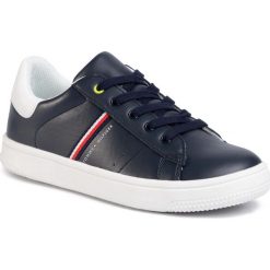 Sneakersy TOMMY HILFIGER - Low Cut Lace-Up Sneaker T3B4-30709-0621 S Blue/White X007. Niebieskie trampki chłopięce TOMMY HILFIGER, bez wzorów, ze skóry ekologicznej, na sznurówki. Za 279,00 zł.