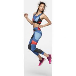 Legginsy treningowe damskie SPDF271 - multikolor allover. Szare legginsy damskie 4f, bez wzorów, z elastanu. W wyprzedaży za 69,99 zł.