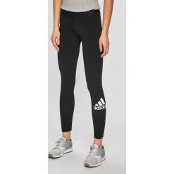 Adidas Performance - Legginsy. Czarne spodnie damskie adidas Performance, s, z nadrukiem, z elastanu. W wyprzedaży za 129,90 zł.