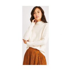 Sweter damski. Swetry damskie Promod, na zimę, uniwersalny, bez wzorów, z dzianiny, z długim rękawem, długie, bez kaptura. Za 119,90 zł.