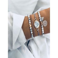 Bransoletki na rękę zestaw b254. Bransoletki damskie Fanaberia.com. Za 24,90 zł.