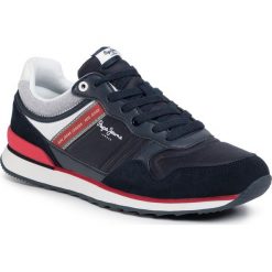 Sneakersy PEPE JEANS - Ceoss 4 PMS30607 Navy 595. Niebieskie sneakersy męskie Pepe Jeans, bez zapięcia. W wyprzedaży za 229,00 zł.