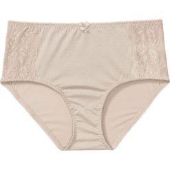 Figi wyszczuplające bonprix kremowy. Brązowe majtki damskie wyszczuplające bonprix, bez wzorów, z bawełny. Za 27,99 zł.