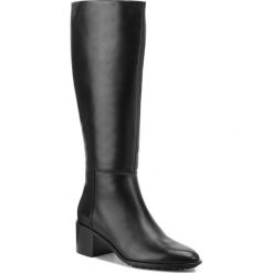 Kozaki GINO ROSSI - Cherry DKH195-T23-E100-9900-F 99. Czarne buty zimowe damskie marki Gino Rossi, z materiału, na obcasie. W wyprzedaży za 499,00 zł.