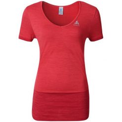 Odlo Koszulka damska Odlo Seamless Kamilera r. S (348041 - 348041/30287). Czerwone topy sportowe damskie marki Odlo, s. Za 121,10 zł.