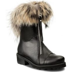 Buty zimowe damskie: Botki R.POLAŃSKI – 0891/K Czrny/Lico