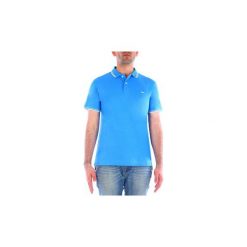 Koszulki polo z krótkim rękawem Harmont Blaine POLO DOPPIO RIGO. Niebieskie koszulki męskie Harmont Blaine, xl, bez wzorów, polo, z krótkim rękawem, krótkie. Za 454,71 zł.