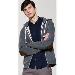 Bluzy męskie: Miękka bluza z kapturem – Szary
